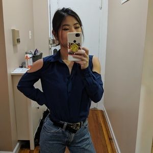 Urban Outfitters Cold Shoulder Blouse